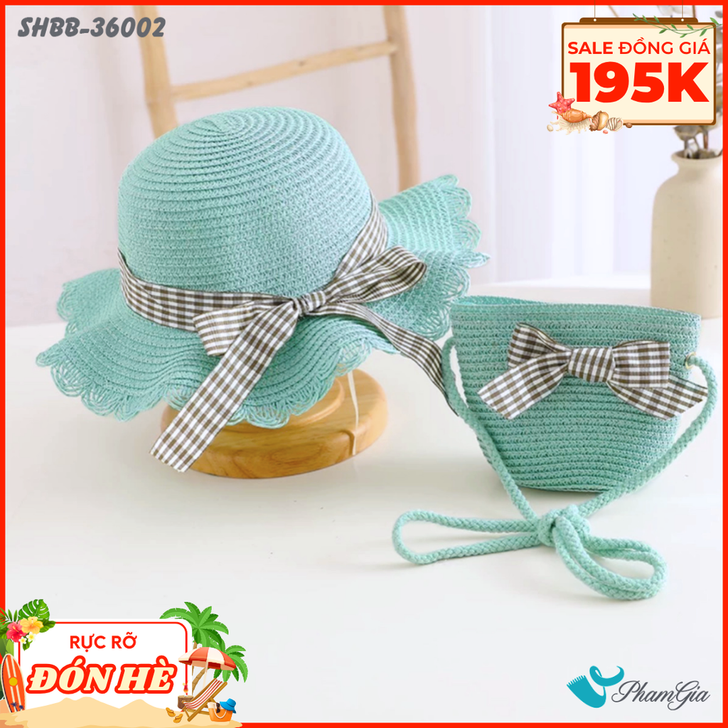 Set Quà Tặng Bé Gái Kết Nơ Caro Dễ Thương (3 Màu)