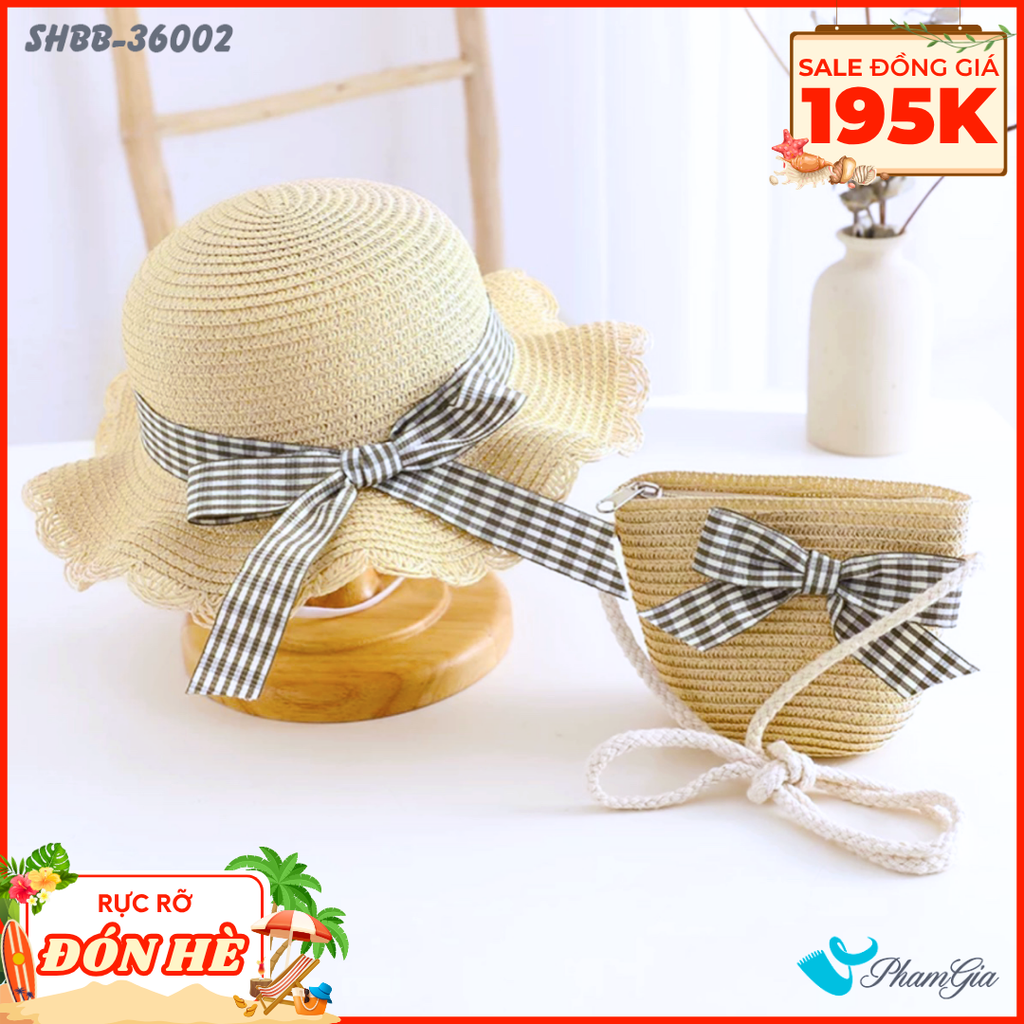 Màu Beige Set Quà Tặng Bé Gái Kết Nơ Caro Dễ Thương (3 Màu)