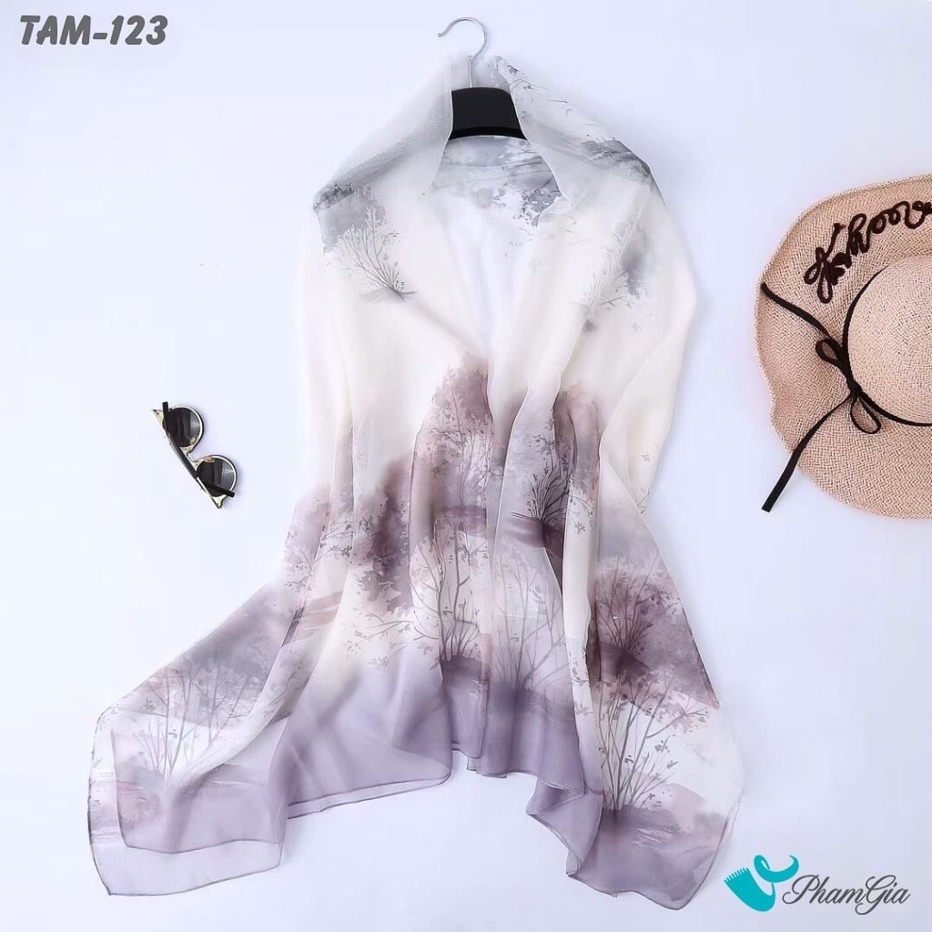 Khăn Choàng Tằm Họa Tiết - Hàng Ưu Đãi (TAM123)