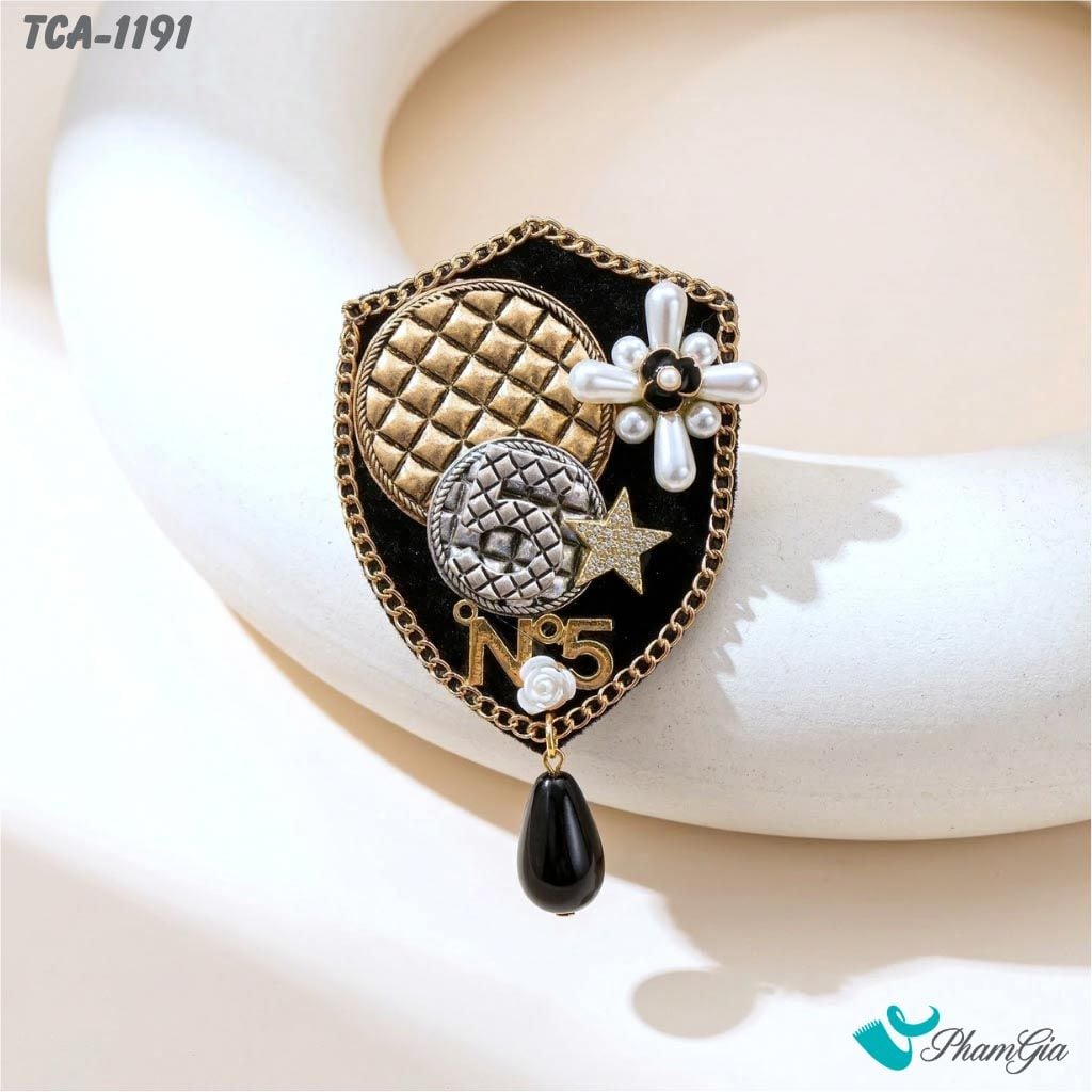 Ghim Cài Áo Họa Tiết Baroque Cổ Điển (TCA1191)