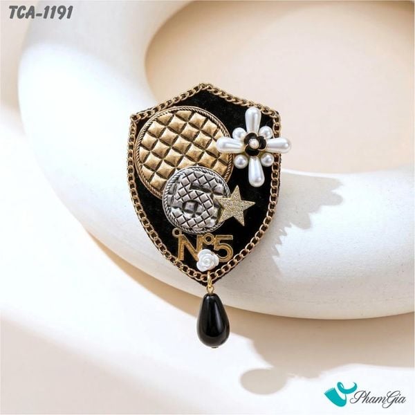 Ghim Cài Áo Họa Tiết Baroque Cổ Điển (TCA1191)