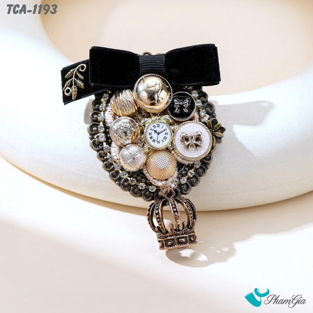 Ghim Cài Áo Họa Tiết Baroque Cổ Điển (TCA1193)
