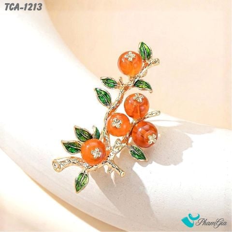 Ghim Cài Áo Cành Lựu Phong Cách Vintage (TCA1213)