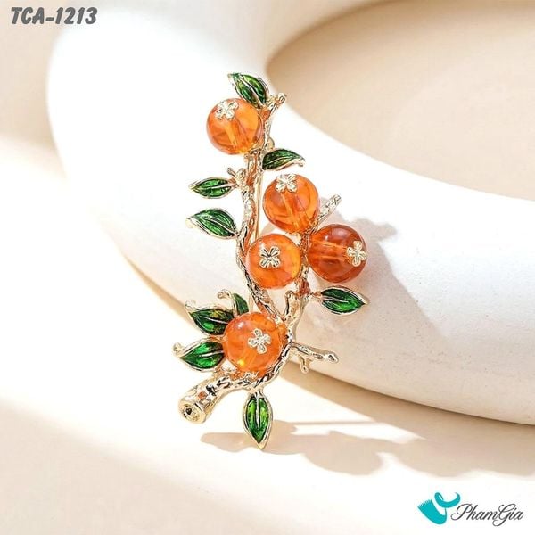 Ghim Cài Áo Cành Lựu Phong Cách Vintage (TCA1213)