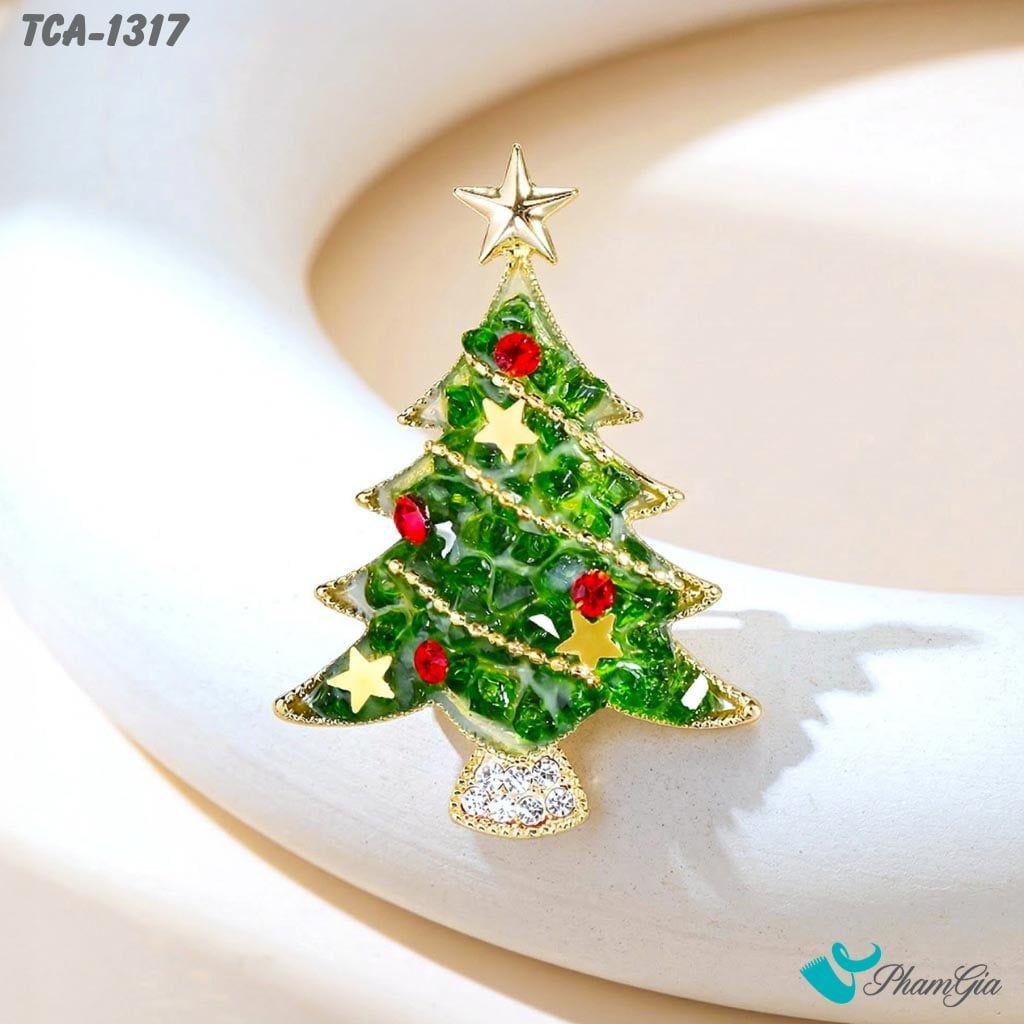Ghim Cài Áo Cây Thông Noel Sắc Màu Cao Cấp Ấm Áp (TCA1317)