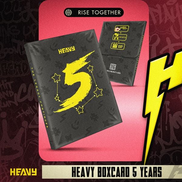  Bộ Thẻ sưu tập HEAVY Legacy Card kỷ niệm 5 năm - Hình ảnh độc quyền, in sắc nét, không bong tróc 
