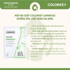 Mặt nạ dưỡng ẩm Colorkey 25ml - COLORKEY HYDRATING FACIAL MASK