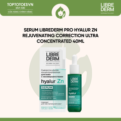 Serum hỗ trợ kiềm dầu, giảm mụn, mờ thâm LIBREDERM SERUM PRO HYALUR ZN REJUVENATING CORRECTION ULTRA CONCENTRATED SERUM FOR SKIN WITH IMPERFECTIONS - 40ML