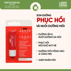 Son dưỡng làm hồng, mịn và nuôi dưỡng môi AEVIT NOURISHING AND RECOVERY LIP BALM - 4G (SOS)