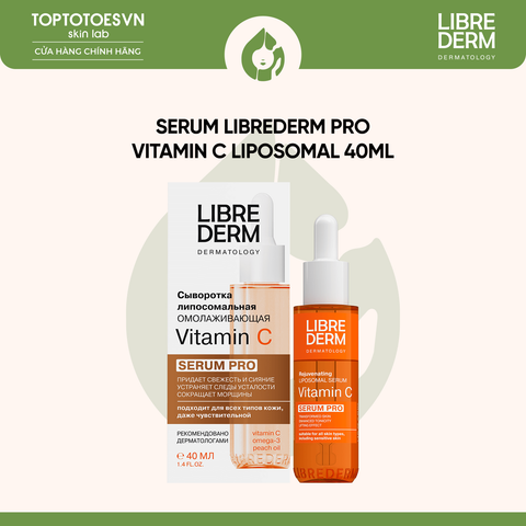 Serum dưỡng sáng, mờ thâm và trẻ hoá da LIBREDERM SERUM PRO VITAMIN C LIPOSOMAL REJUVENATING SERUM - 40ML