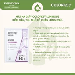 Mặt nạ dưỡng ẩm Colorkey 25ml - COLORKEY HYDRATING FACIAL MASK