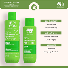 Lotion hỗ trợ làm sạch sâu, giảm mụn, thu nhỏ lỗ chân lông LIBREDERM SERACIN DEEP PORE-CLEANSING LOTION 200ML