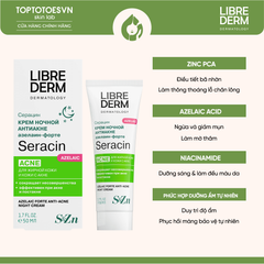 Kem dưỡng hỗ trợ giảm mụn, mờ thâm ban đêm LIBREDERM SERACIN FORTE ANTI-ACNE NIGHT CREAM 50ML