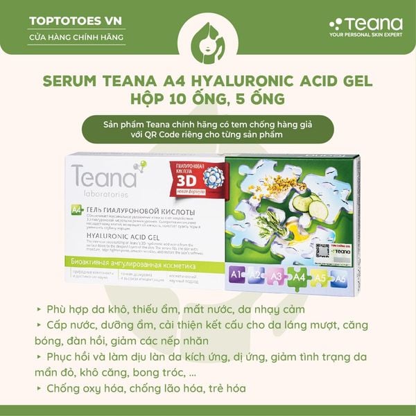 Serum Teana A4 Hyaluronic Acid Gel