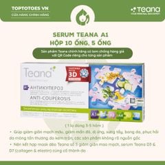 Hỗ trợ làm dịu da và cải thiện tình trạng da dễ ửng đỏ TEANA A1 ANTICUPEROSIS SERUM