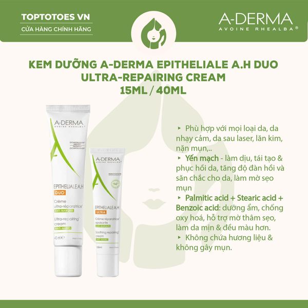Kem dưỡng A-derma Epitheliale A.H Duo Ultra-Repairing Cream