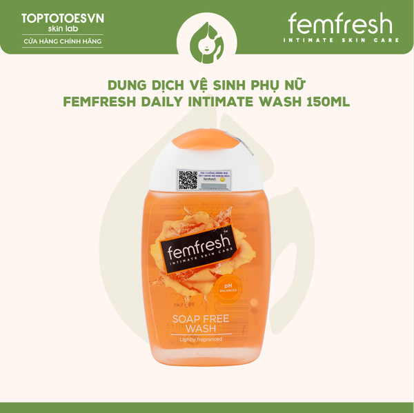 Dung dịch vệ sinh phụ nữ Femfresh Daily Intimate Wash 150ml (Màu cam)
