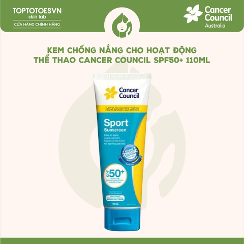 Kem chống nắng cho hoạt động thể thao Cancer Council SPF50+ 110ml