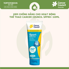 Kem chống nắng cho hoạt động thể thao Cancer Council SPF50+ 110ml