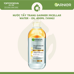 Nước tẩy trang Garnier Micellar Water - Oil 400ml (vàng)