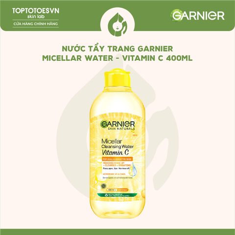 Nước tẩy trang Garnier Micellar Water - Vitamin C 400ml
