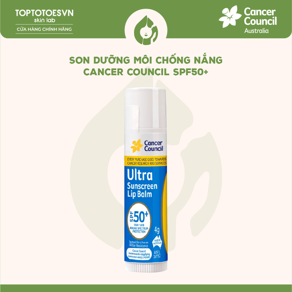 Son dưỡng môi chống nắng Cancer Council SPF50+