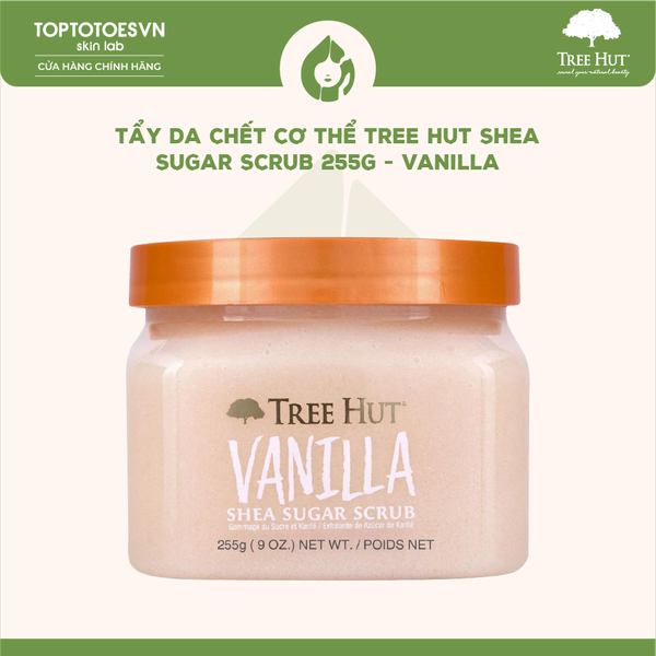 Tẩy da chết cơ thể Tree Hut Shea Sugar Scrub 255g - Vanilla