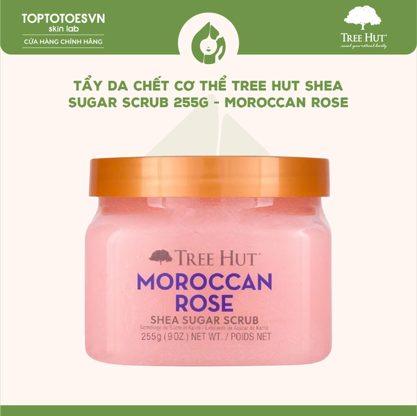 Tẩy da chết cơ thể Tree Hut Shea Sugar Scrub 255g - Moroccan Rose