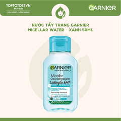 Nước tẩy trang Garnier Micellar Water - Xanh 50ml
