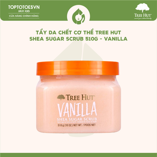 Tẩy da chết cơ thể Tree Hut Shea Sugar Scrub 510g - Vanilla