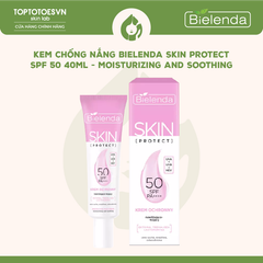 Kem chống nắng Bielenda Skin Protect SPF 50 40ml - Moisturizing and soothing (hồng)