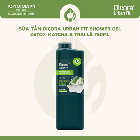 Sữa tắm Dicora Urban Fit Shower Gel - Detox Matcha & Trái lê 750ml