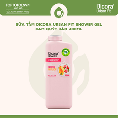 Sữa tắm Dicora Urban Fit Shower Gel - Cam quýt đào 400ml