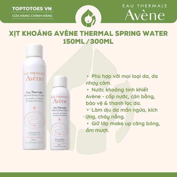 Xịt khoáng Avene Thermal Spring Water