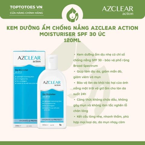 Kem dưỡng ẩm chống nắng Úc Azclear Action Moisturiser SPF 30