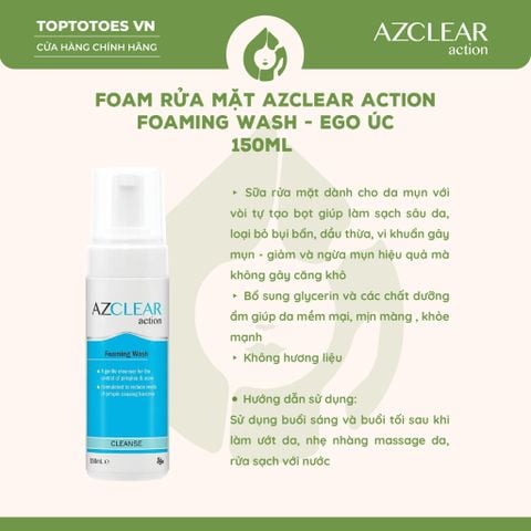 Foam rửa mặt Azclear Action Foaming Wash