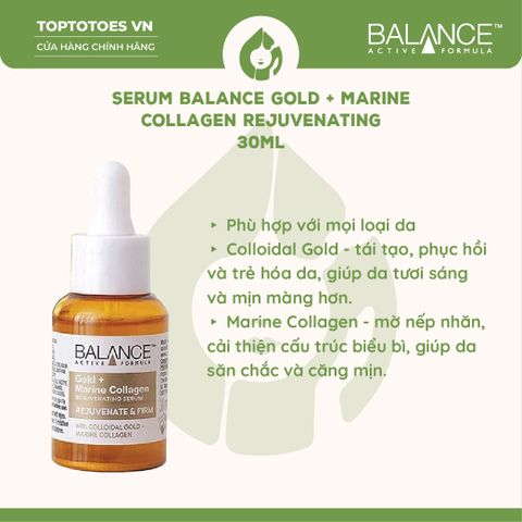 Serum Balance Gold + Marine Collagen Rejuvenating 30ml