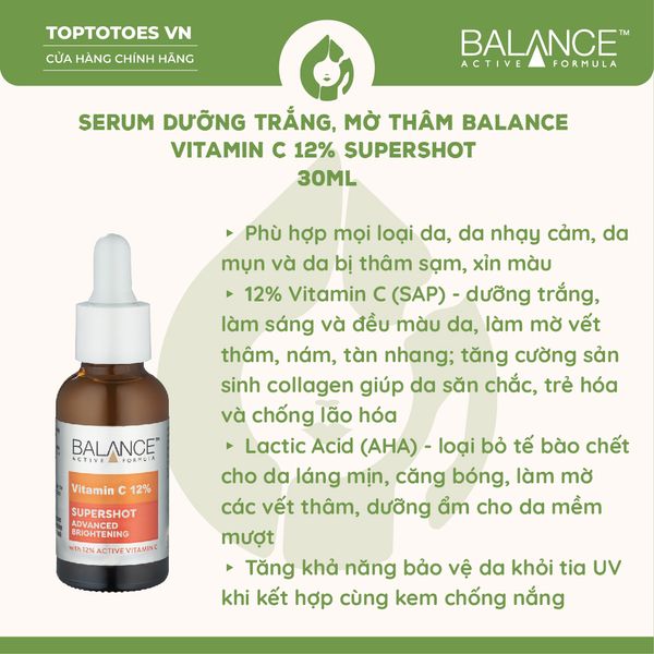 Serum Balance Active Formula 12% Vitamin C Supershot 30ml