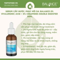 Serum Balance 2% Hyaluronic Acid + 3% Ceramides Double Booster 30ml