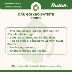 Dầu gội khô Batiste Dry Shampoo