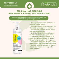 Gel rửa mặt hỗ trợ làm sạch sâu và kiểm soát dầu thừa cho da dầu mụn BIELENDA BEAUTY MOLECULES MOLECULAR NIACINAMIDE FACE WASH GEL - 195G