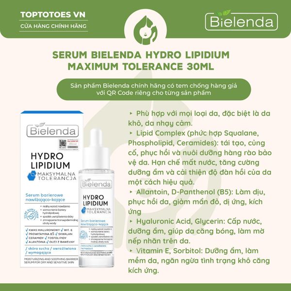 Serum Bielenda Hydro Lipidium Maximum Tolerance 30ml