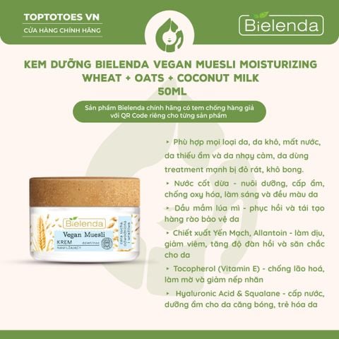 Kem dưỡng Bielenda Vegan Muesli