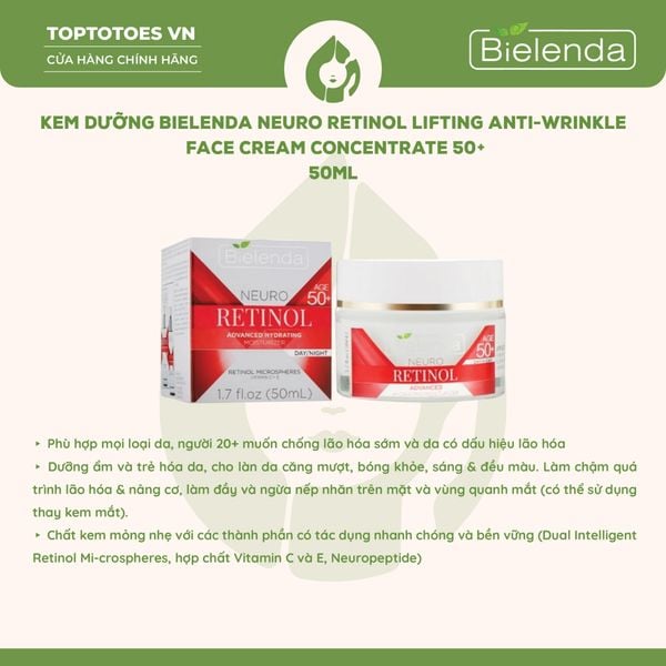 Kem dưỡng Bielenda Neuro Retinol 50ml