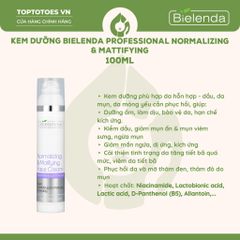 Kem dưỡng Bielenda Professional Normalizing & Mattifying 100ml