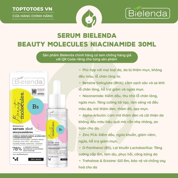 Serum Bielenda Beauty Molecules Niacinamide 30ml