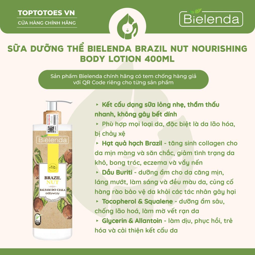 Dưỡng thể Bielenda Brazil Nut Nourishing