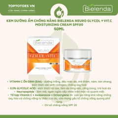 Kem dưỡng Bielenda Neuro Glycol + Vit.C SPF 20 50ml