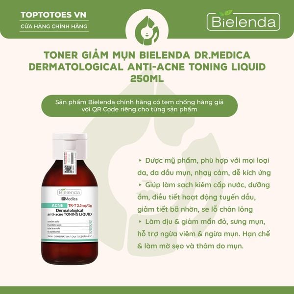 Toner Bielenda Dr Medica Anti-acne Dermatological 250ml