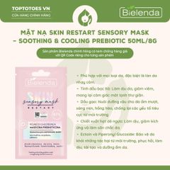 Mặt nạ Bielenda Skin Restart Sensory - Soothing & Cooling Prebiotic 8g